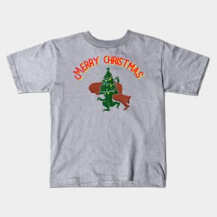 Christmas tree steals bigfood Kids T-Shirt